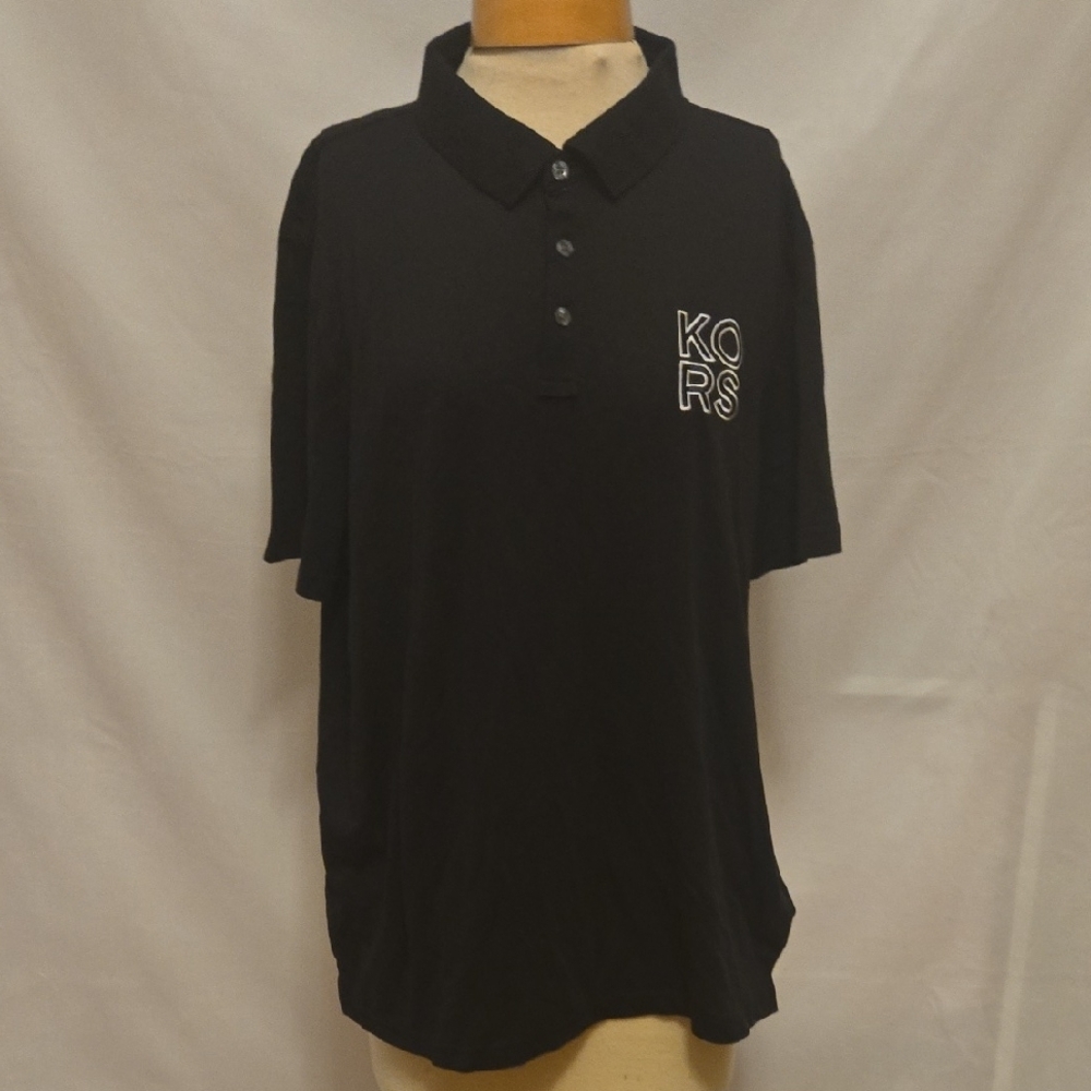 Michael Kors Black Polo Shirt Classic Casual Style